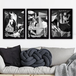 Wallity Cuadro Decorativo Enmarcado Multicolor (3 piezas)